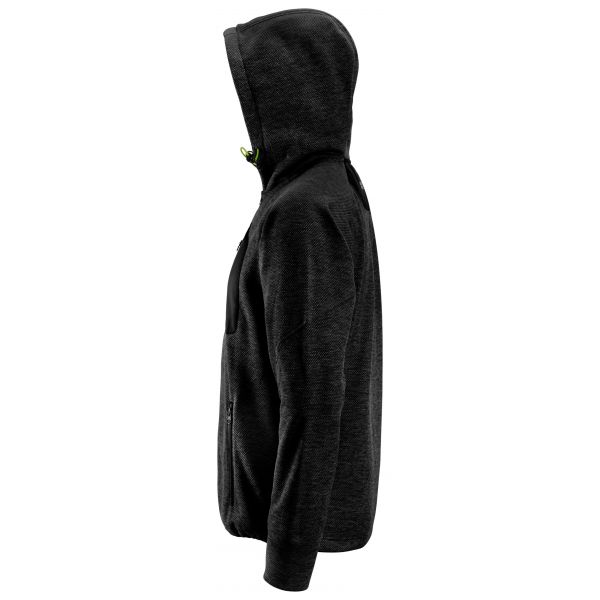 Sudadera con capucha y forro polar Flexiwork Negra talla XL