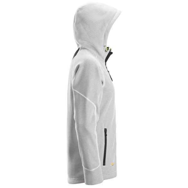 8041 Sudadera con capucha y forro polar Flexiwork blanco-negro talla L