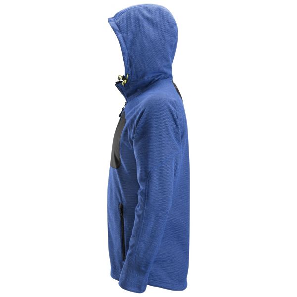 Sudadera con capucha y forro polar Flexiwork Azul Verdadero/Negra talla XS