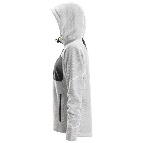 8047 Sudadera con capucha para mujer FlexiWork blanco-negro talla XS