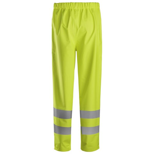 8267 Pantalones largos impermeables PU de alta visibilidad clase 2 ProtecWork amarillo talla S