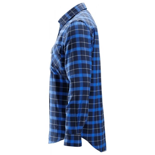 Camisa manga larga franela de cuadros AllroundWork azul marino-azul talla L