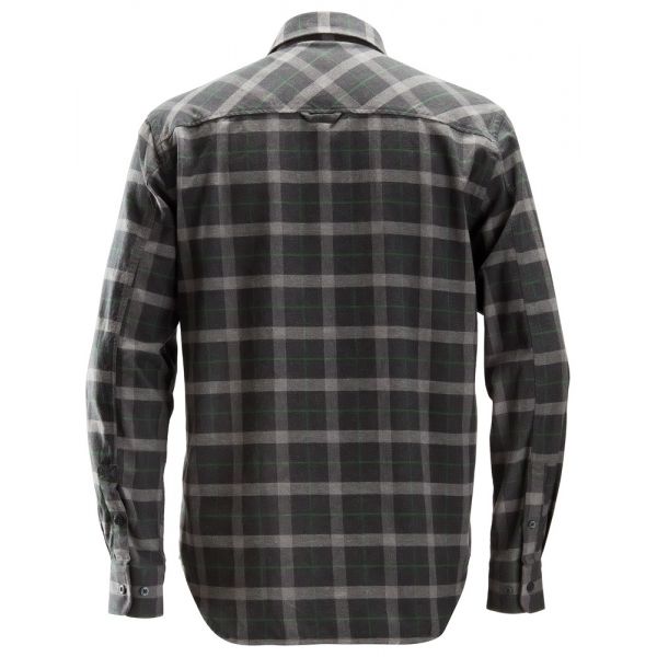 8516 Camisa de manga larga a cuadros de franela AllroundWork gris antracita-gris jaspeados talla XXL