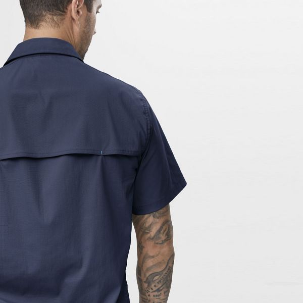 8520 Camisa de manga corta absorbente LiteWork azul marino talla XL