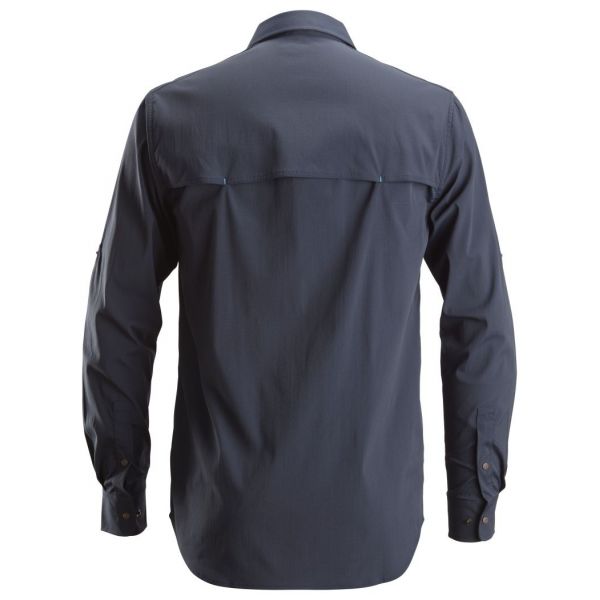 8521 Camisa de manga larga absorbente LiteWork azul marino talla XL