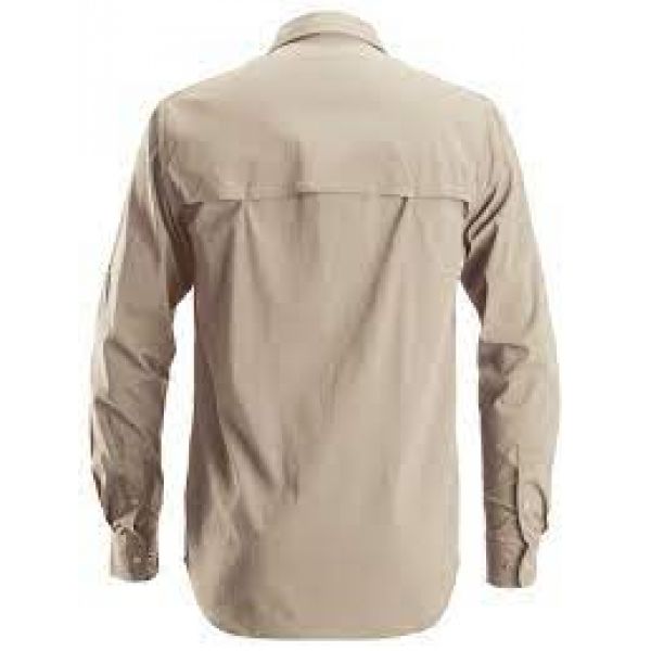 8521 Camisa de manga larga absorbente LiteWork beige talla XXL