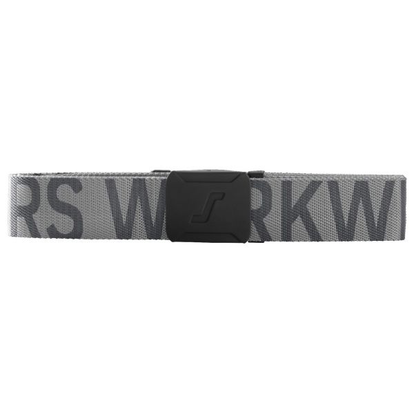 Cinturon con logo negro-gris acero talla unica
