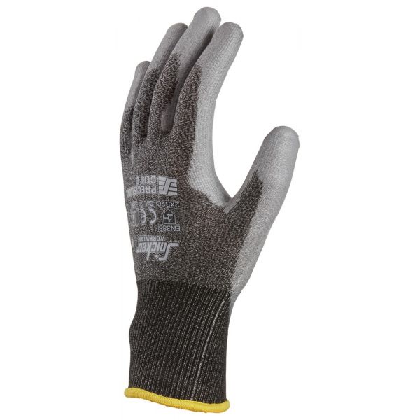 9330 Par guantes Precision Cut C gris antracita-gris roca talla 8