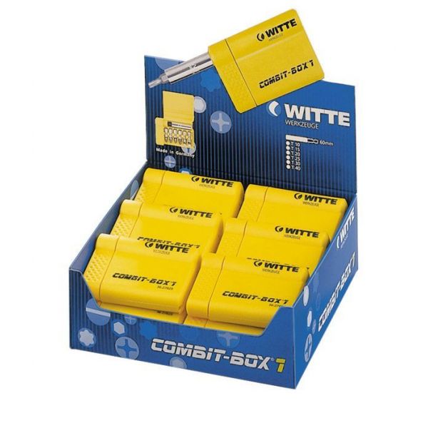 Caja de puntas de atornillar COMBIT-BOX 7 granel (Tipo Bitflex TiN negro)