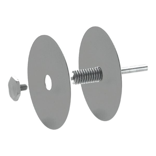 Pernos para discos POLINOX PVR con agujero Ø 13 mm ancho de sujeción 1-25 mm mango Ø 6 mm