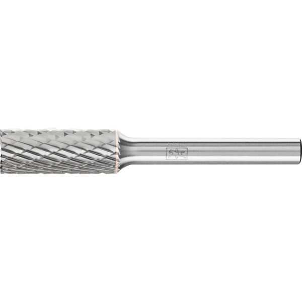Fresa de metal duro forma cilíndrica ZYAS dentado frontal Ø 10x25 mm, mango Ø 6 mm, Z3P medio univer
