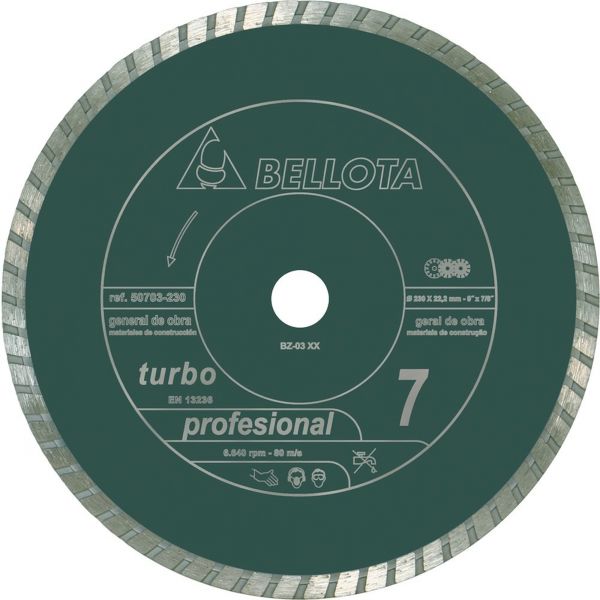 Disco diamante turbo general de obra Pro7 125mm  / 50703125