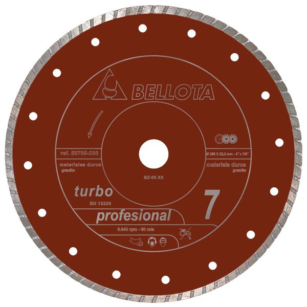 Disco diamante turbo para materiales duros / 50705125