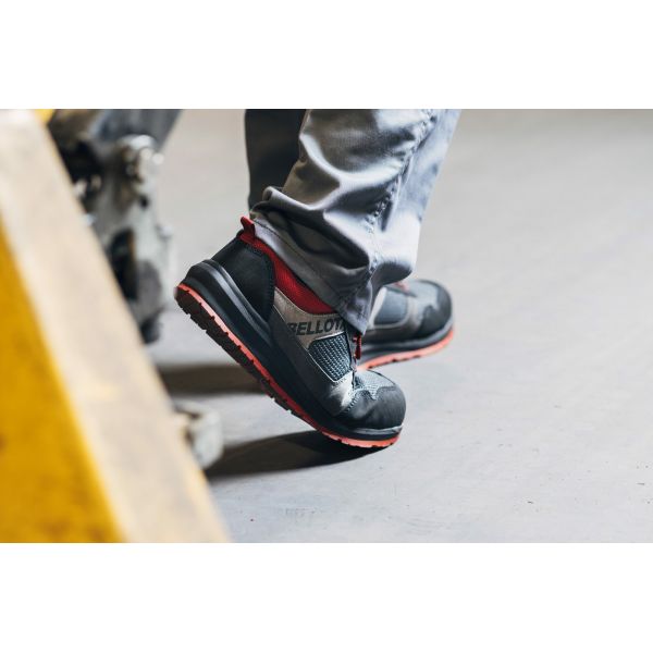 Zapato de seguridad Street negro-rojo S1P talla 37 / 72350BR37S1P