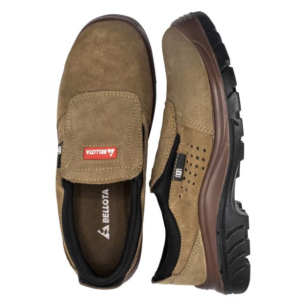 Zapato de seguridad Nonmetal Easy serraje marrónS1P talla 45 / 7222745S1P