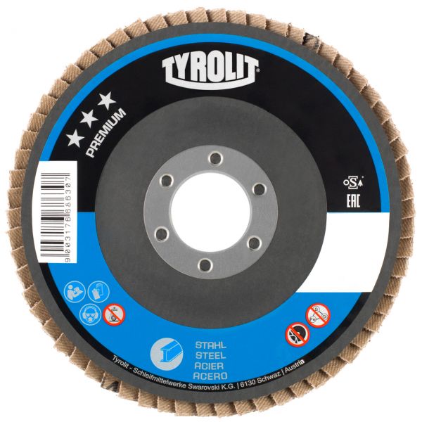 Tyrolit Discos de láminas para acero 178  27SLA 178x22,2 A60S-B